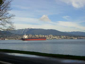 Photo: Tanker and North Vancouver, Aaron Gustafson, Flickr
